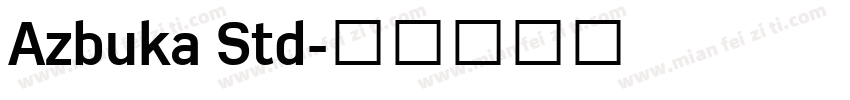 Azbuka Std字体转换